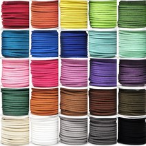 샤무드끈 3mm(1야드)46컬러 인조가죽끈 매듭재료 만들기재료 학습재료 포장용끈 꽃다발리본, 46 핑크