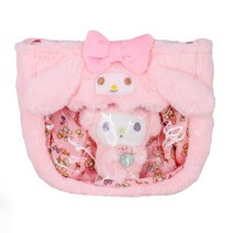 새로운 Sanrio Cinnamoroll Kuromi 마이 멜로디 플러시 크로스 바디 크리 에이 티브 장식 어린이를위한 깜짝 생일 선물 봉제 가방 도매, 01 My Melody