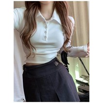 가을 차이나 쇼트 조거 긴팔 티셔츠 여