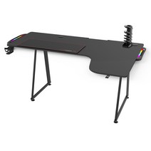 에이치케이셀 블레드 게이밍 DS170 컴퓨터 책상 우측형(R), 블랙