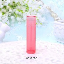 10Pcs 5g 5ml 명확한 플라스틱 립스틱 입술 광택 튜브 DIY 립 밤 메이크업 컨테이너 화장품 빈 접착제 포장, 01 5g_01 10Pcs, 02 Rosered