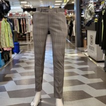 루이까스텔 강력추천 남성 골프 체크 미끄럼 방지 슬림핏 팬츠 3GTPT514 그레이 루이 777