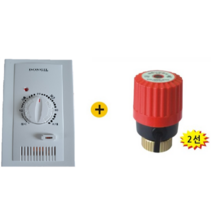 [동일테크] 지역/중앙난방용 아날로그 온도조절기+구동기(일반형/전기절약형), 온도조절기일반형+구동기30-1.0일반형