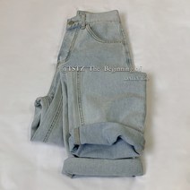 연청바지코디 TSTZ 손수 또 소프트 뱃살커버 여성 트렌드 봄가을 계절 디자인감각 보이핏 볼륨 일자통바지 3003340919