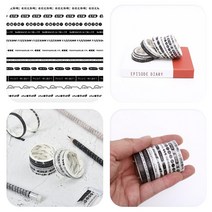 블랙 디자인 마스킹테이프 10종 다꾸 마테 다이어리꾸미기 미술수업, 상세페이지 참조, 상세페이지 참조, 상세페이지 참조