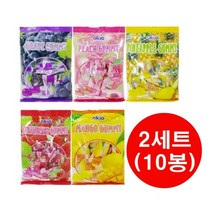 코쿤 오키오 구미 젤리 믹스 5종 딸기 포도 복숭아 망고 파인애플 총 5봉세트, 2세트