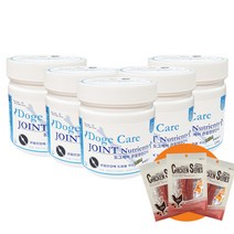 미미씨앙 도그케어 관절 강아지영양제 250g 5개 + 알파독 치킨사사미 강아지간식 60g 3개