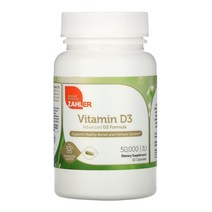 Zahler (잘러) Vitamin D3 50 000 IU 10 Capsules옵션확인필수, 120 개