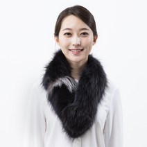 우리모피 양면 라쿤 머플러 목도리 모피 퍼 FUR