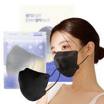 뢰브 Lovv 새부리형 일회용 컬러마스크 대형 중형 마스크, 대형 블랙 40매, 40개