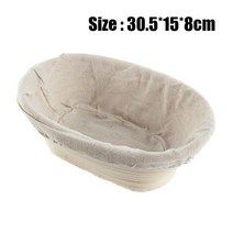 반느통 바네통 깜빠뉴 발효바구니 round banneton 반죽 상승 등나무 빵 교정 바구니 홈 베이킹 빵 발효 바구니 식품 보관 바구니 2021, 협력사, 30.5x15x8cm