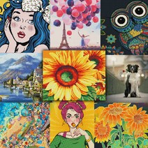 아트컴퍼니 1+1 보석십자수 프랑스자수 명화그리기 십자수 취미, J03 골드 잎사귀