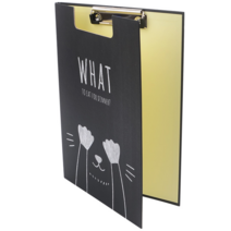 접이식 클립보드 A4 심플 메뉴판 제작 샘플북 네일샵 미용실 카페 셔류정리 테이블, 색상, 블랙