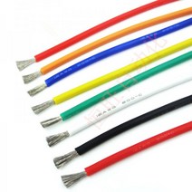 1 미터 실리콘 전자 와이어 12AWG 14AWG 16AWG 18AWG 22AWG 24AWG 26AWG 28AWG 30AWG 소프트 케이블 테스트 라인 diy용, 08 Red _ 04 18 AWG