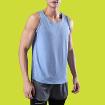 협력 업체 남성 헬스 운동 여름 머슬핏 나시 티 티셔츠 어깨넓어보이는옷