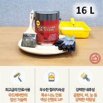 [다바이마켓] 야외 나무 시설물 보호 코팅제 16L, 티크, 1개