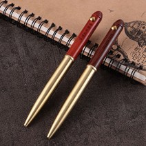 커스텀각인 활동우드볼펜, 활동우드볼펜 ( 브라운 ) 문구없음, 우드케이스 ( 밤부 ) 한글