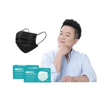 [100매] 숨쉬기 편한 김태균 마스크 국내생산 3중구조 MB필터 블랙 대형 (벌크포장), 1개(50매) 7900원