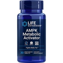 3개 라이프익스텐션 AMPK 효소 신진대사 액티베이터 30 정 3개월분 돌외잎 추출물 헤스페리딘 함유, 30정 3개