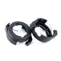 car led h7 headlight adapter 전구 홀더 자동 램프 라이트 클립 led base ford kuga vw passat b6 for alfa romeo renau, 검은색