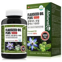 플랙 시드 오일 플러스 1000 캡슐 플랙씨드 FLAXSEED OIL 식물성 오메가3 오메가스리 리놀렌산 필수지방산 아마씨유 콜레스테롤 남성 남자 여성 여자 영양제 대용량, 1000mg x 180캡슐 x 1개