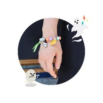 할로윈 만들기 패키지 모음 DIY 재료 소품 세트, 5.팬던트 팔찌 만들기 1P