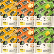 김부각 스낵 Cj 비비고 칩 3종세트(오리지널 포테이토 스위트콘)40g 각2개씩 총6개, 40g, 2세트