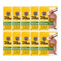 (냉장)백설 김처럼 밥에 싸먹는 햄 구이 한판 60gx10개, 1세트, 60g