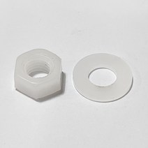 PP 플라스틱너트 수지와샤 전사이즈 PP 평와샤 M4, PP 너트 M10, 1개