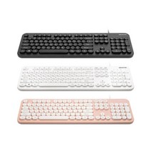 스마텍 저소음키보드 사무용 기계식 유선키보드 STK-2100, 본상품선택, 화이트, 화이트