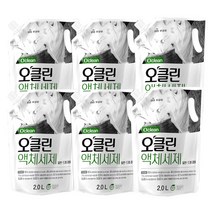 무궁화 프리미엄오클린 세제 리필2L 4개 6개 일반 드럼 겸용 우리가족 안심세제, 2L