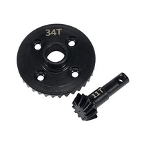 금속 TRX4 베벨 기어 오버드라이브 언더드라이브 액슬 12T-33T 헬리컬 차동 링 피니언 세트 1/10 RC 크롤러 자동차 TRX6 업그레이드용 2개 (12T-33T) 4906, 11T-34T