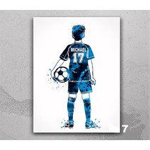 천애명월도 바다민장대 낚시대 축구 선수 용 수채화 프린팅 남자 선물 방 장식, 7.Digital File - 7