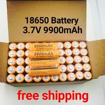 21700 배터리 충전지 새로운 18650 3.7V 9900 MAH 충전식 리튬 이온 배터리는 LED 핫 손전등입니다., 06.10PCS battery, 1개