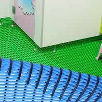 미끄럼방지매트 100X50_논슬립 튜브 물빠짐 매트 바닥 발판 깔판 패드 욕실 화장실 수영장 목욕탕 논스립, 그린