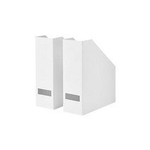 이케아 리빙 TJENA 셰나 파일꽂이 2개세트 화이트 책상꽂이_[230125EA], 본상품선택