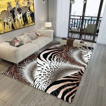 송치 카페트 지브라 워셔블 페르시안 아이방 러그