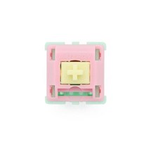 키보드 블루투스키보드 게이밍키보드 Keyfirst Gateron 크림 사용자 정의 스위치 4pin 5pin RGB 선형 62g 포스 mx 클론 기계식 50m 핑크 그린, [01] KF CM Switch x10