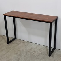 푸른숲가구 멀바우 원목 좁은테이블 홈까페 아일랜드식탁 홈바테이블, 1800x430x950