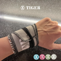 엑스타이거 면 손목보호대 크로스핏 역도 헬스 파워리프팅, 그레이