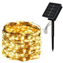태양광 조명 Solar String Fairy Lights Christmas Waterproof Outdoor Garland Power Lamp For Garden Dec, 01 warm_02 12M  100LED
