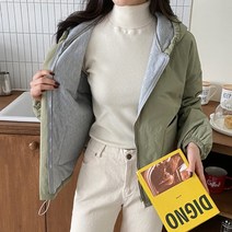 가성비갑 안감본딩경량패딩간절기아우터 후드숏점퍼