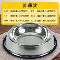 밥공기 개가 그릇 큰사이즈 사료 분량 래브라도 리트리버 방지 엎지르다 대형 갈 큰개 식대야 강아지용 632170106, 일반핏 타입 M입 155CM 내막 2, 스텐레스 미끄럼방지 애완동물 펫