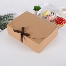 선물 포장 박스 StoBag 10pcs Kraft Paepr 베이킹 쿠키 상자 메리 크리스마스 셔츠 상자 생일 잡초 인쇄, 10개 한 팩, 31x25x8cm, 크래프트