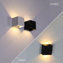 방폭등 LED 내압 산업용 조명 6W 10W 실내 침실 및 베란다 또는 야외 정원 등에 사용 IP65 방수 침대 머리맡 벽에 거치 장식 램프 알루미늄 소재, [02] Nautral  White, [02] 10W, [03] Gray  Outdoor