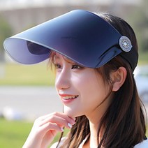썬스크린 UV차단 썬캡 블랙 자외선차단모자