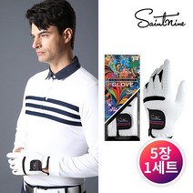 [추천]세인트나인 남성 합피 장갑 5장 1세트 - 4605-120-272, 화이트