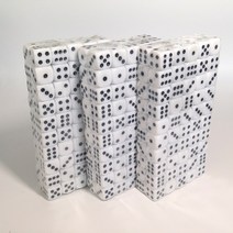 15.5mm 흰색 주사위 100개+5개