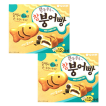 오리온 쫀득쫀득 참붕어빵, 348g, 2개