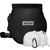 월드몰/ MIUONO 초크 볼 2개 벨트 카라비너 클립 브러시 루프 및 등산 볼더링 체조 크로스 핏 및 리프팅을 위한 지퍼 포켓이 있는 백